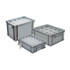 Premium 400x300mm Half-Size Stacking Euro Glassware Storage Boxes With Compartments