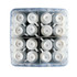 Transparent Stackable Storage Box with Lid & 4-Compartment Divider for Stacking Cups