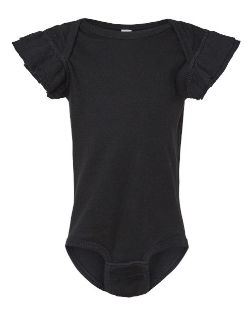 Infant Flutter Sleeve Baby Rib Bodysuit 4439