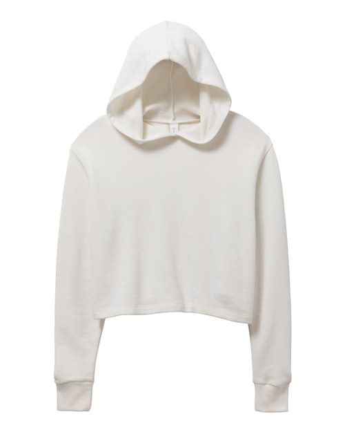 Women's Mineral Wash French Terry Crop Pullover Hoodie 8642