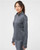 Women's Brushed Terry Heathered Quarter-Zip Pullover A285R