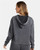 Women's Mineral Wash French Terry Crop Pullover Hoodie 8642