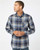 Open Pocket Long Sleeve Flannel Shirt 8212