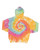 Multi-Color Spiral Tie-Dyed Hooded Sweatshirt 854MS