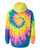 Multi-Color Spiral Tie-Dyed Hooded Sweatshirt 854MS