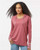 Women's Heathered Jersey Hooded Tunic W19439