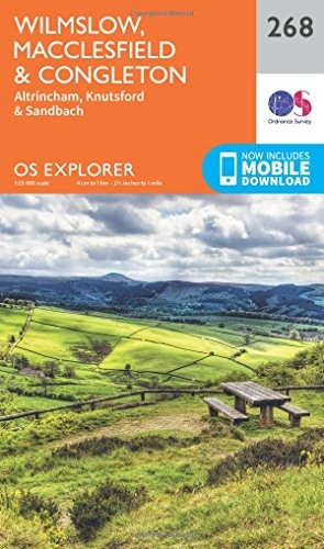 OS Explorer Map (268) Wilmslow, Macclesfield and Congleton