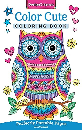 Color Cute Coloring Book: Perfectly Portable Pages (On-The-Go Coloring Book)