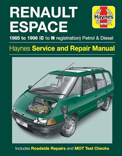 Renault Espace Service and Repair Manual, 4-cyl Petrol and Diesel (85 - 96) C to N (Haynes Service and Repair Manuals)