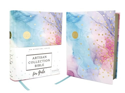 NIV, Artisan Collection Bible for Girls, Cloth over Board, Multi-color, Art Gilded Edges, Red Letter Edition, Comfort Print