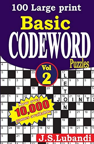 100 Large Print Basic Codeword Puzzles 2 [Large Print]
