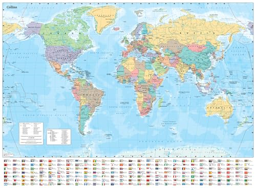 Collins World Wall Paper  Map