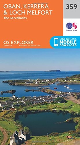 OS Explorer Map (359) Oban, Kerrera and Loch Melfort