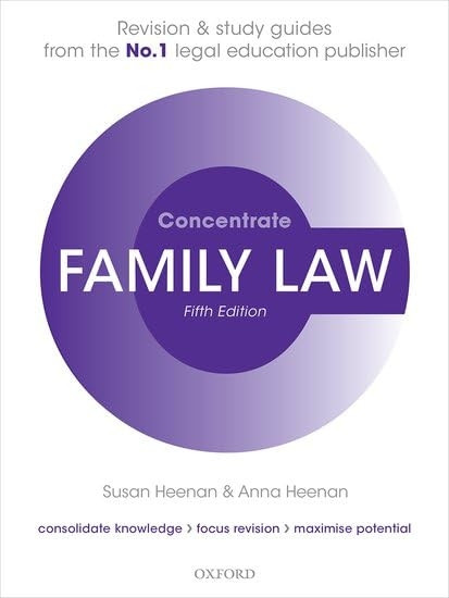 Family Law Concentrate: Law Revision and Study Guide (Concentrate)