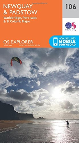 OS Explorer Map (106) Newquay and Padstow