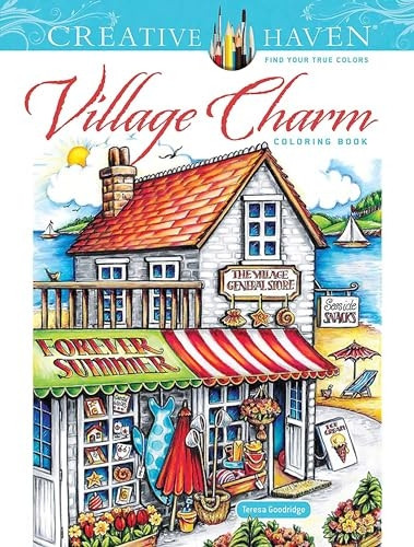 Creative Haven Village Charm Coloring Book