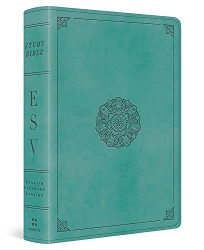 ESV Study Bible, Personal Size (Trutone, Turquoise, Emblem Design)