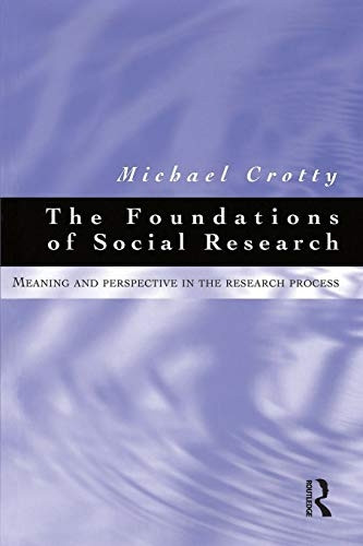 Foundations of Social Research: Meaning and perspective in the research process