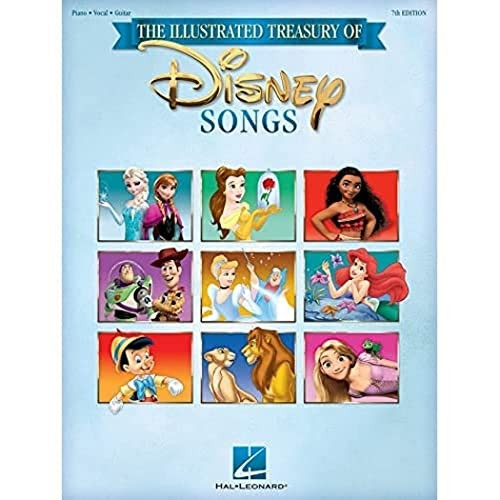 The Illustrated Treasury of Disney Songs: Piano-Vocal-Guitar