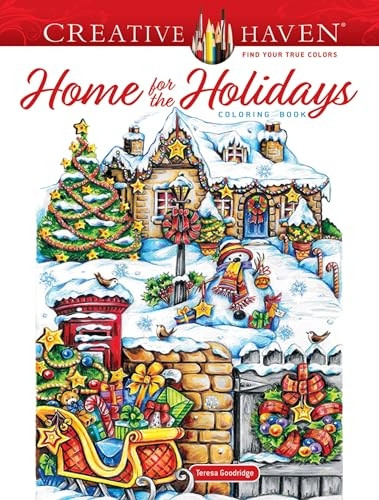 Creative Haven Home for the Holidays Coloring Book (Creative Haven)