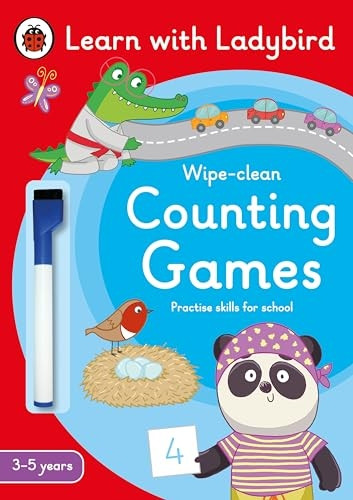 Counting Games: A Learn with Ladybird Wipe-clean Activity Book (3-5 years): Ideal for home learning (EYFS) (Learn with Ladybird)