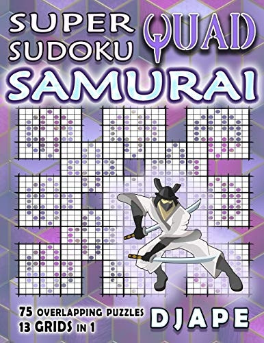 Super Quad Sudoku Samurai  - (Super Quad Samurai Sudoku  - Books)