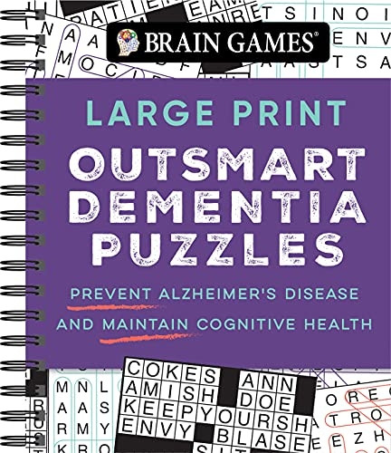 Brain Games - Large Print Outsmart Dementia Puzzles: Prevent Alzheimer's Disease and Maintain Cognitive Health (Brain Games Large Print)