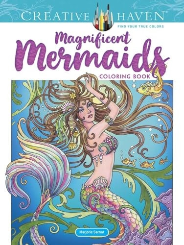 Creative Haven Magnificent Mermaids Coloring Book