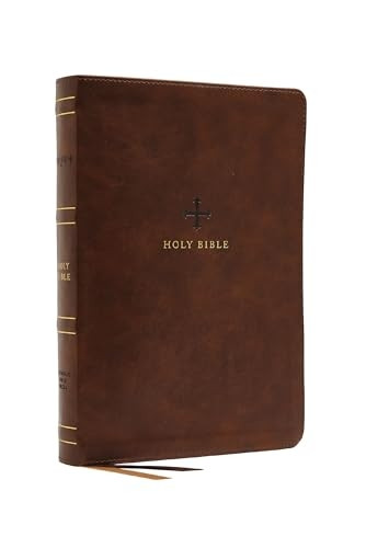 NRSV, Catholic Bible, Standard Large Print, Leathersoft, Brown, Comfort Print: Holy Bible