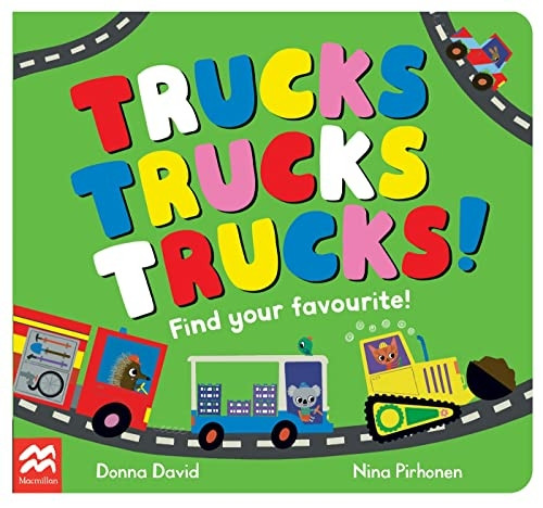 Trucks Trucks Trucks!: Find Your Favourite (50 to Follow and Count) [Board book]