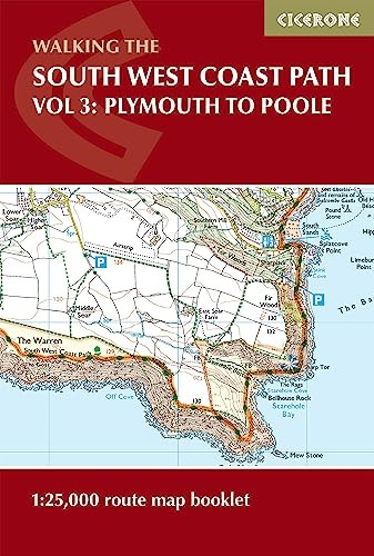South West Coast Path Map Booklet - Vol 3: Plymouth to Poole: 1:25,000 OS Route Mapping