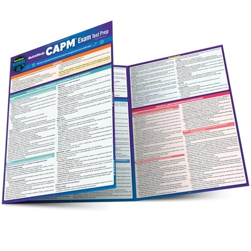 QuickStudy Capm Exam Test Prep : Laminated Reference Guide