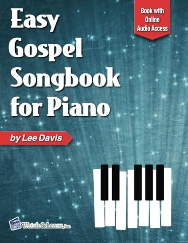 Easy Gospel Songbook for Piano Book with Online Audio Access