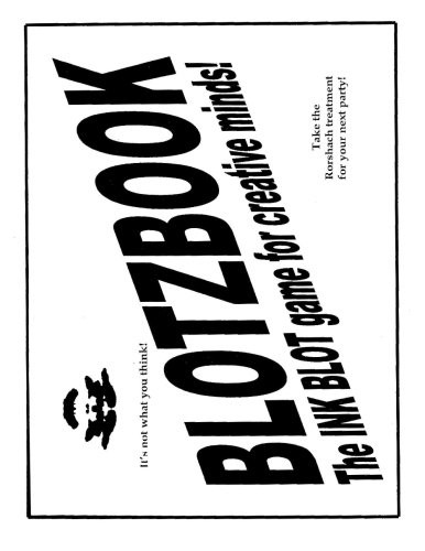 Blotzbook: The Ink Blot Game for Creative Minds!