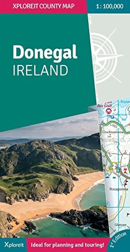 Donegal Ireland: Xploreit County Map: 2018 (Xploreit County Series)
