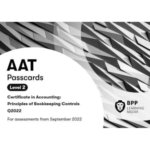 AAT Principles of Bookkeeping Controls: Passcards