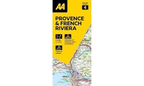 AA Road Map Provence & French Riviera (AA Road Map France)