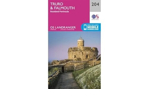 Truro & Falmouth: Roseland Peninsula (OS Landranger Map)