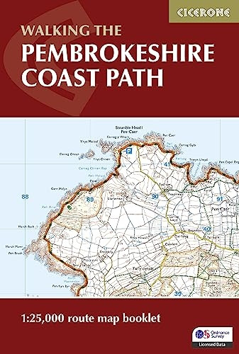 Pembrokeshire Coast Path Map Booklet: 1:25,000 OS Route Mapping