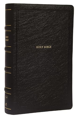 NKJV, End-of-Verse Reference Bible, Personal Size Large Print, Leathersoft, Black, Thumb Indexed, Red Letter, Comfort Print: Holy Bible, New King James Version