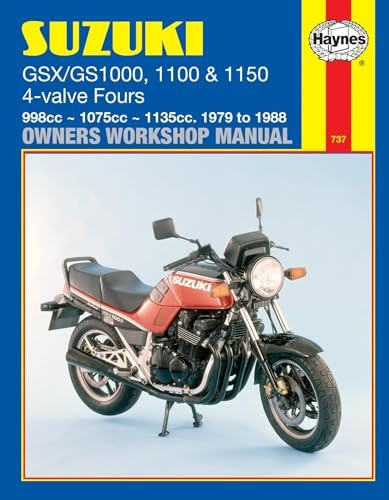 Suzuki GSX/GS1000, 1100 and 1150 4-valve Fours Owners Workshop Manual (Motorcycle Manuals)