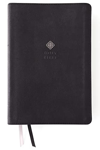 NIV, Men's Devotional Bible, Large Print, Leathersoft, Black, Comfort Print