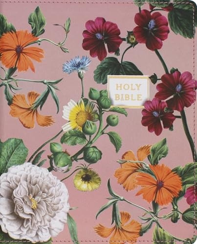 Niv, Artisan Collection Bibles, Large Print, Leathersoft, blush Floral, Red Letter, Comfort Print