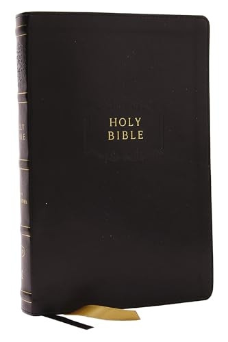 Kjv, Center-Column Reference Bible with Apocrypha, Leathersoft, Black, 72,000 Cross-References, Red Letter, Comfort Print: King James Version: King Ja