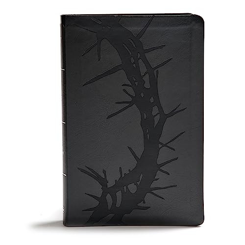 KJV Giant Print Reference Bible, Charcoal LeatherTouch