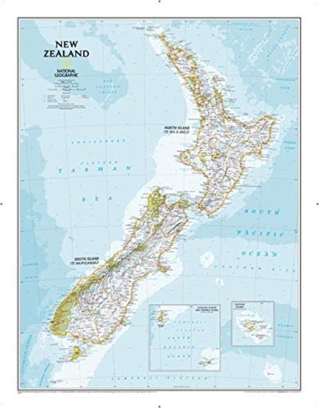 National Geographic New Zealand Classic Map
