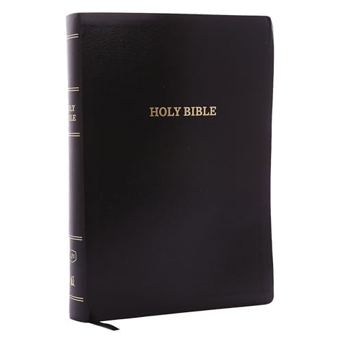 KJV, Reference Bible, SuperGiant Print, Leather-Look,Black, Red Letter Edition,Comfort Print