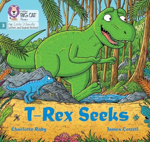 T-Rex Seeks: Phase 3 Set 1 Blending Practice (Big Cat Phonics for Little Wandle Letters and Sounds Revised)