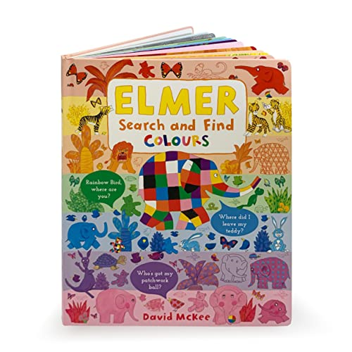 Elmer Search and Find Colours (Elmer Search and Find Adventures) [Board book]