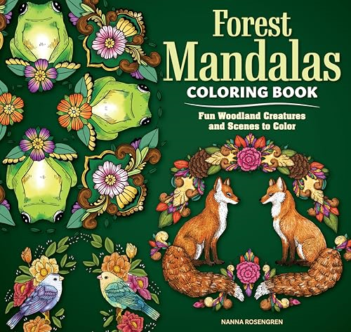 Forest Mandalas Coloring  Book: Woodland Creatures  Great and Small